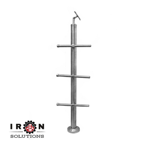 Roestvrijstalen reling post (roterende handreling houder)